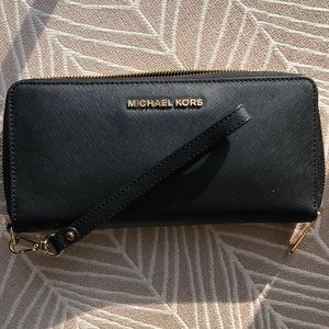 Large black Michael Kors wallet